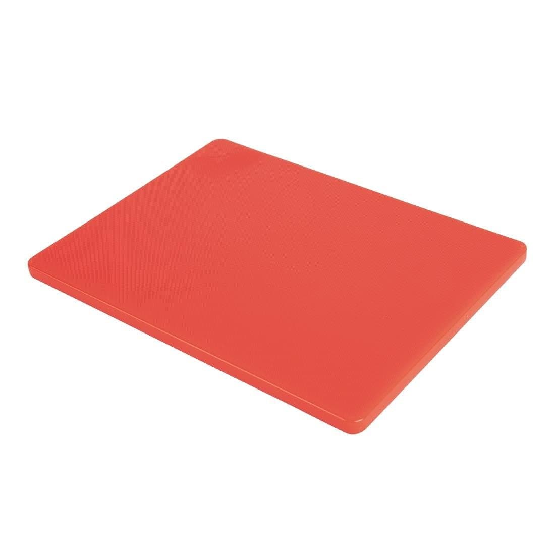 HygiplasSmall Low Density Red Chopping Board for Raw Meat - 30x30cm