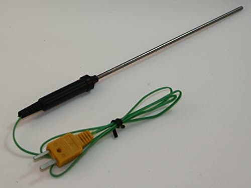6" Stainless Steel K-Type Thermocouple Temperature Sensor for Digital Thermometer TC-7