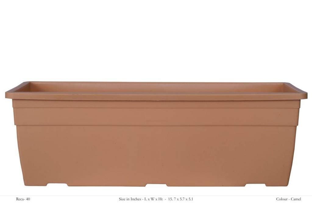 Creative Farmer Flower Pot Reca 40 Cp - Camel with Wall Mounting (Pack of 1)