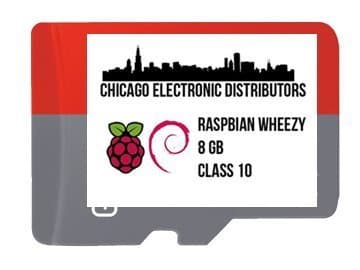 Raspberry Pi Raspbian Class 10 8 GB microSD Card