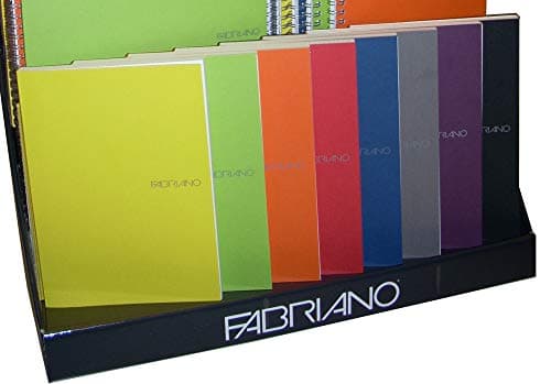 Fabriano EcoQua Dot Grid Note Pad, Small, Glue-Bound, 90 Sheets, Raspberry