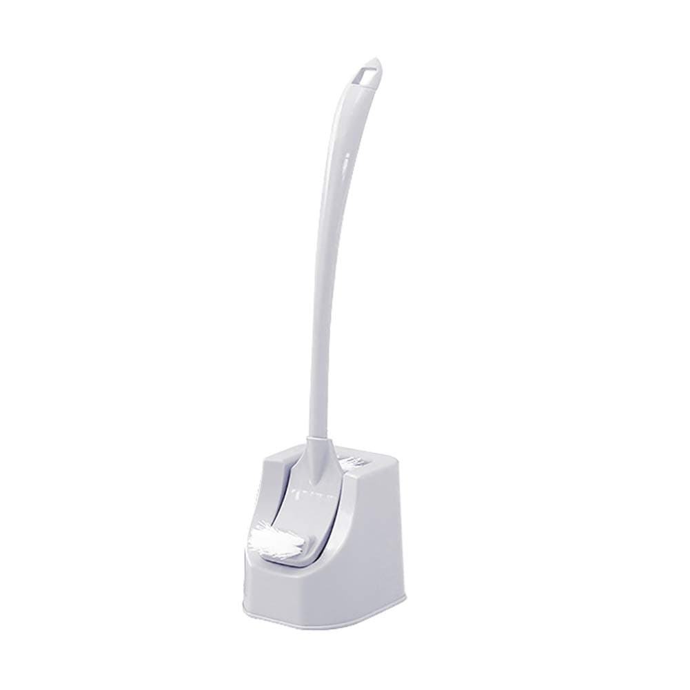 Momangel Toilet Cleaning Brush Plastic Bathroom Brushes with Long Handle and Holders for Deep Cleaning Brush under rim Tool Grey