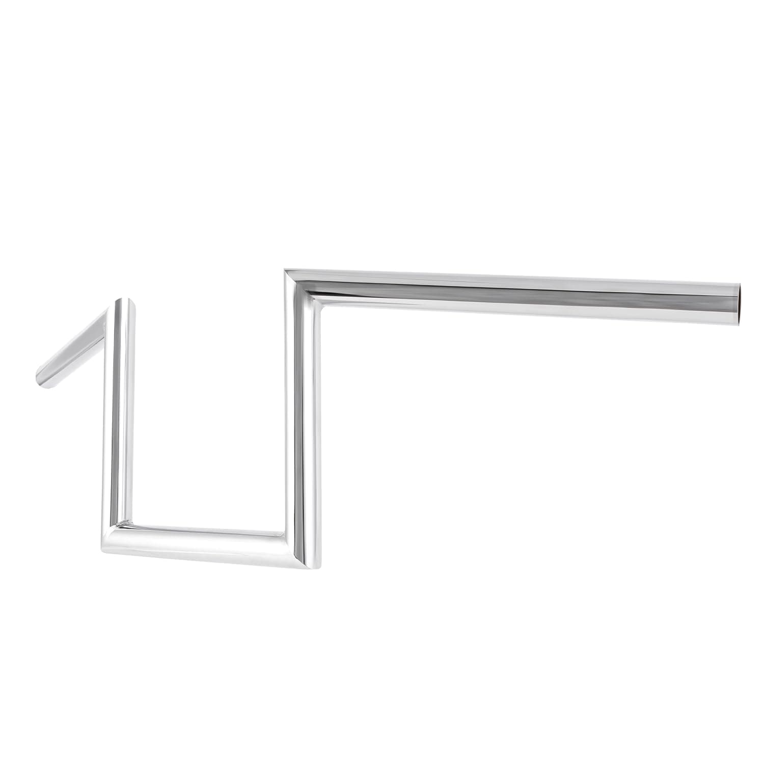 Oumurs Motorcycle Handlebar 8" Rise 1 Inch Ape Hanger Z-Bars for Harley Sportster XL883 XL1200 Softail Dyna For Yamaha Suzuki Kawasaki Chopper Cruisers Bobber Cafe Racer custom Bike 1982-Up (Chrome)