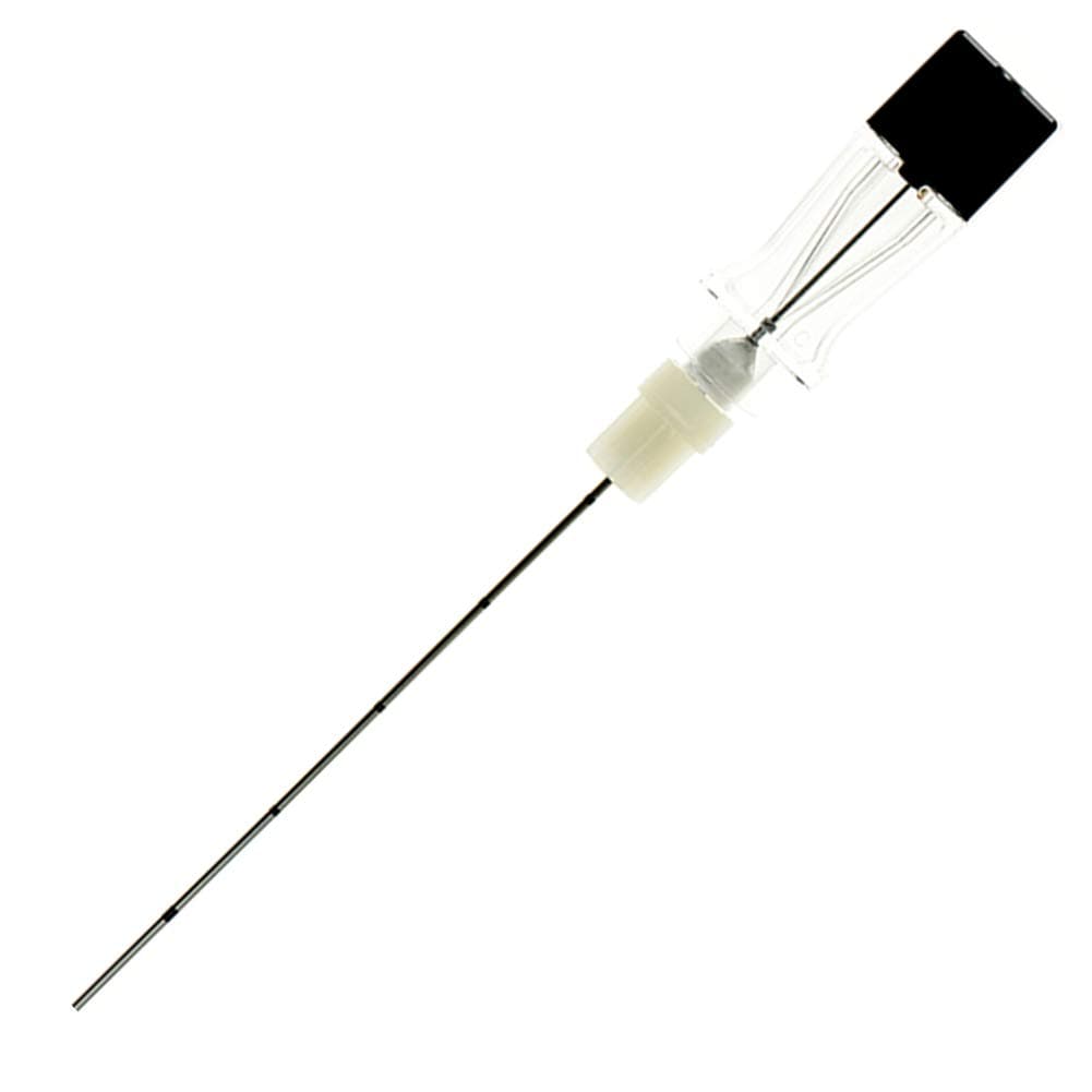 Myco Medical SN22G351 Reli Quincke Spinal Needle, 3.5" Length, 22G Size, Black (Pack of 25)