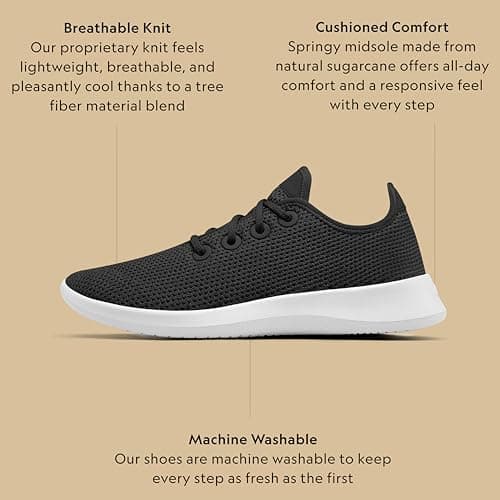 Allbirds Men’s Tree Runner, Everyday Sneakers, Machine Washable Shoe Made with Natural Materials