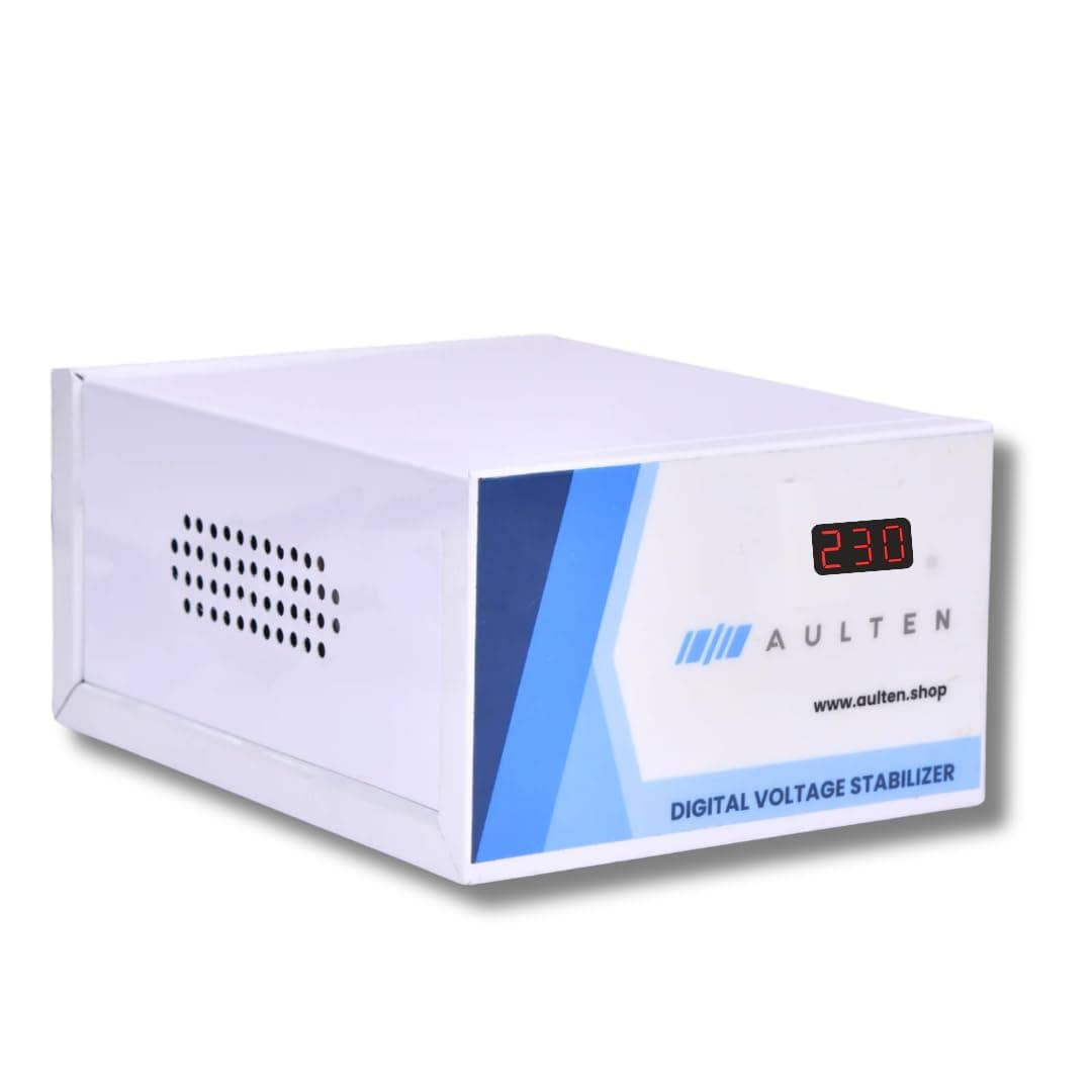 Digital Voltage Stabilizer for Refrigerator and Deep Fridger 0.5 KVA 400W 90V-270V AD021 (Grey) | 2 Year Warranty