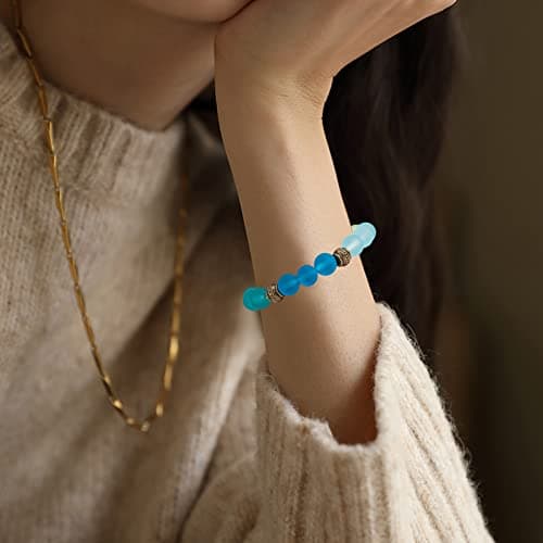 NBEADS 80 Pcs 8 Styles Alloy European Beads, Antique Tibetan Bronze Spacer Beads Charm Large Hole Chains Beads for DIY Jewelry Making, Hole: 5.5mm