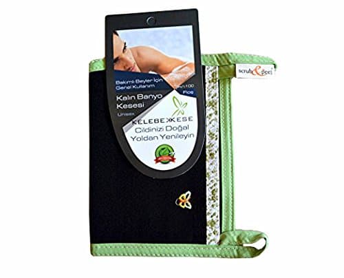 Turkish Hammam Bath Glove Skin Exfoliating Spa Mitt Black