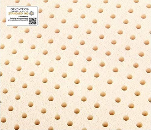 Full Pure Talalay Latex Mattress Pad Topper, USA Made All Densities (Medium 70K Density, 3" Thick)