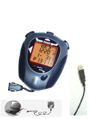 Professional Stopwatch(JS-9006P) / Water Resistant / Big LCD Panel (4 Rows) / With USB / Multi-Function - 1 Year Warranty