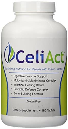 CeliAct - Optimizing Health for People on a Gluten-Free Diet - 180 Tablets