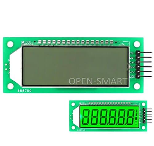 5pcs lot 2.4 Inch 6 Digit 7 Segment TFT LCD Shield LCD Screen Display Module with Green Backlight