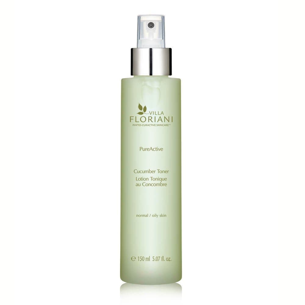Villa Floriani Hydrating Toner for Face & Neck — Cucumber & Aloe to Soothe, Balance & Prep Skin | for Women & Men, Dry to Normal | Dermatologically Tested, Made in Italy