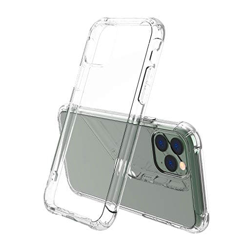 iPhone 11 Pro Max Clear Case, ANHONG Slim Fit Protective Heavy Duty Soft TPU Rubber Gel Silicone Shockproof Phone Cover Case Compatible with iPhone 11 Pro Max 2019