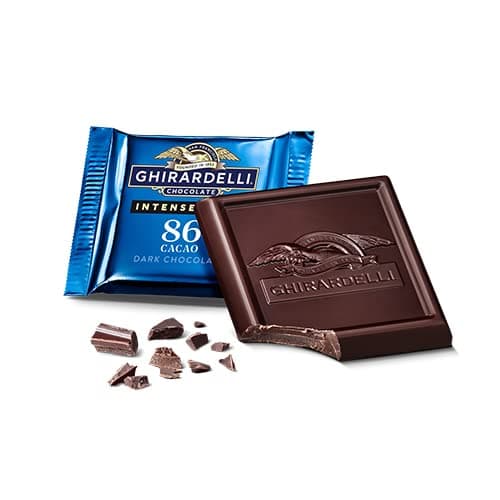 86% Dark Chocolate GHIRARDELLI SQUARES Midnight Reverie - USA Import - Rare (10)