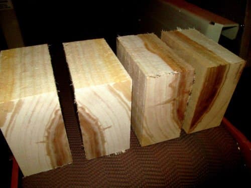 4 Beautiful Willow Bowl Blanks 6" X 6" X 3" Lathe Turning Block Wood Lumber Carve Processed Green and Completely Sealed with Anchorseal