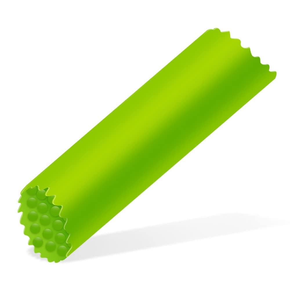 Silicone Garlic Peeler Skin Remover Roller Tube Tool for Kitchen (Green)