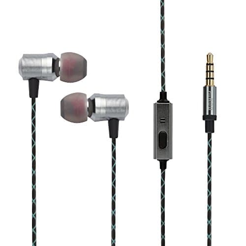 PRONOD in -Ear Metal Headphones Earphones Earbuds Headset with Mic for Smartphone Stereo Speakers