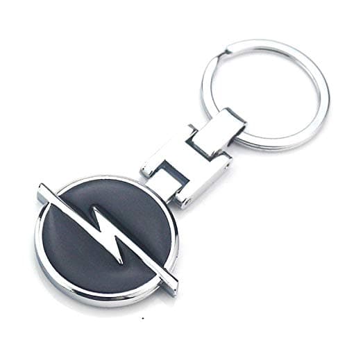ESMPRO Opel Car Logo Titanium Black H Key Chain Keychain Ring Keyfob Metal Keyrings