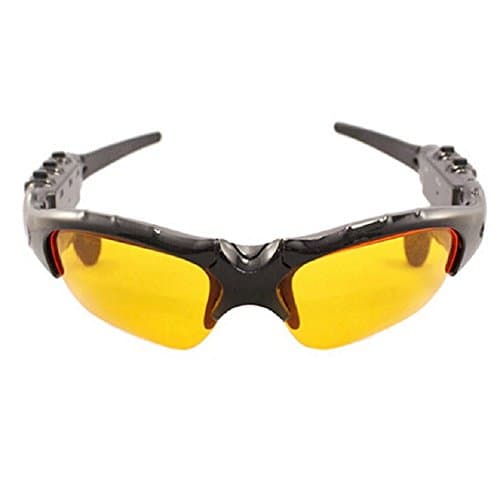 Bluetooth Sunglasses,Smart Wireless Outdoor Bluetooth Glasses Music 4.1 Stereo Headphones for iPhone Samsung Sony LG Device(yellow)