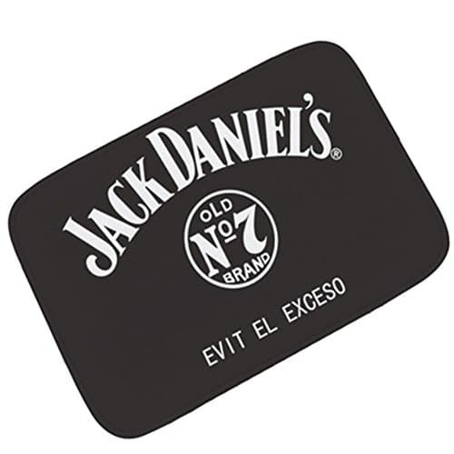 Funif Rectangle Non-slip Doormat Flannel Carpet Decorative Entry Rugs For Living Bath Room Bedroom - JACK DANIELS 15.7" X 23.6"