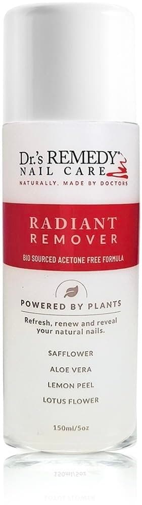 Organic Nail Polish Remover - Natural and Plant-Based Strengthener for Nails and Cuticles Nontoxic Moisturizing and Hydrating Non-irritating