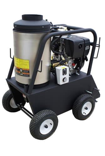 Cam Spray 25006QD Q Series Portable Diesel Fired Diesel Powered Hot Water Pressure Washer, 2500 psi, 50' Hose
