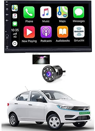 7 INCH Full Double Din Car Screen Stereo Media Player Audio Video Touch Screen Stereo Full HD with MP3/MP4/MP5/USB/FM Player/WiFi/Bluetooth & Mirror Link with Back Rear Camera for T-ROC