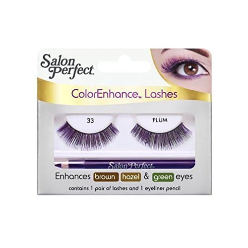 Salon Perfect ColorEnhance Lashes #33 PLUM and 1 Eyeliner pencil by Salon Perfect