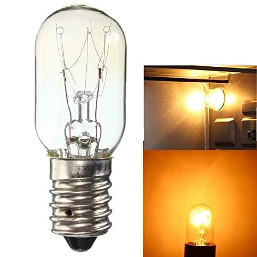TOYECOTA - Fridge Light Bulb E14 Halogen Lamp Vintage Edison Bulb 15W 25W Warm White Mini Refrigerator Tungsten Filament Lighting 220-230V