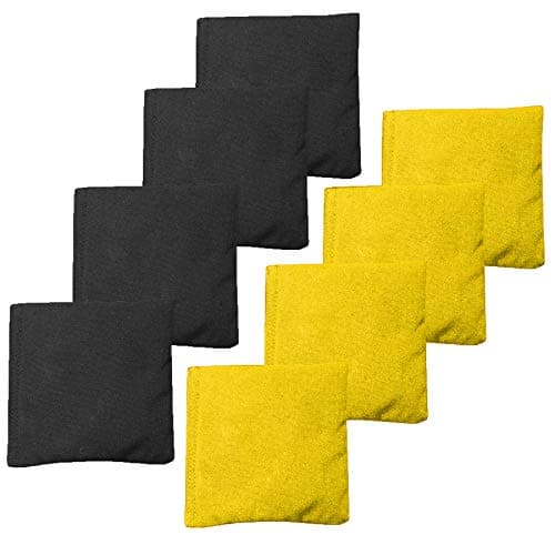Barcaloo Weather Resistant Cornhole Bean Bags Set of 8 - Duck Cloth - Regulation Size & Weight