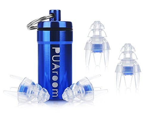 PUAroom MusicPro High Fidelity Ear Plugs for Drummers,Musicians,Concert,Festival, Nightclub, Percussion DJs,Motorcycle,Watching Football,Baksetball,Baseball and Race Car Competition Game Earplugs