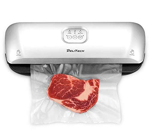 Vacuum Sealer Machine with Dry & Moist Mode 3-in-1 and Easy-to-clean Tray, Perfect for Sous Vide, Food Preparation, Food Preservation, for Kitchen & Home Use, 10 Free Bags