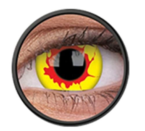 flash ColourVUE crazy contact lenses one day for Halloween color Reignfire