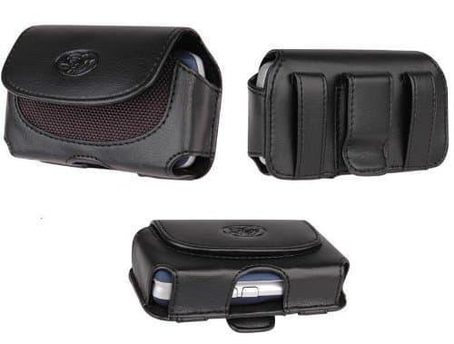 Leather Case Holster Cover Side Pouch with Belt Clip for Samsung GALAXY Ace S5830 - BCB Brand
