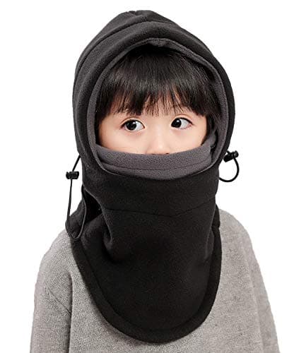 Kids Winter Windproof Cap,Children Double Warm Balaclava Face Mask
