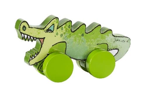 'Beluga Toys 65026 Janosch Wooden Pull Along Crocodile Figurine