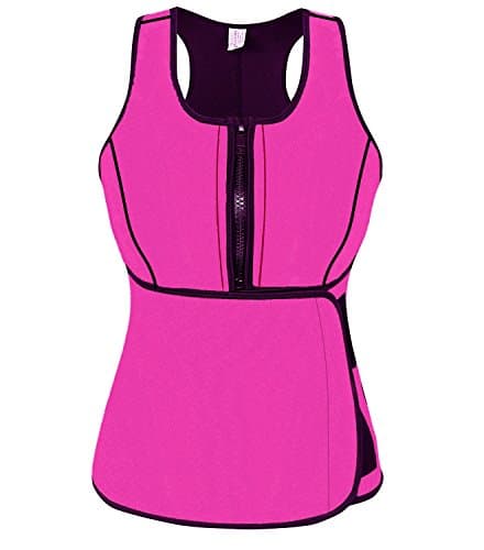 SlimmKISS Neoprene Sweat Vest for Women, Slimming Body Shaper with Adjustable Waist Trimmer Belt, Weight Loss