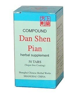 COMPOUND DANSHEN PIAN (FU FANG DAN SHEN PIAN) 50 tablets per box. by Shanghai Shangyao
