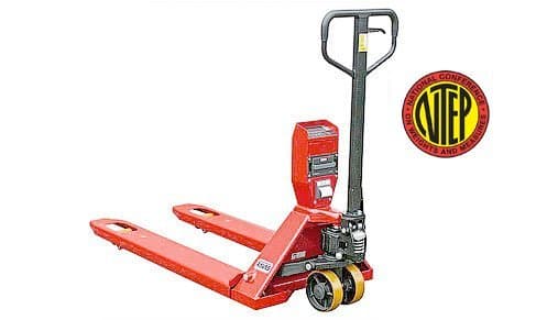 PJS-110 Pallet Jack Scale 5,000 x 2 lb Capacity, 47.5" x 6.7" Forks