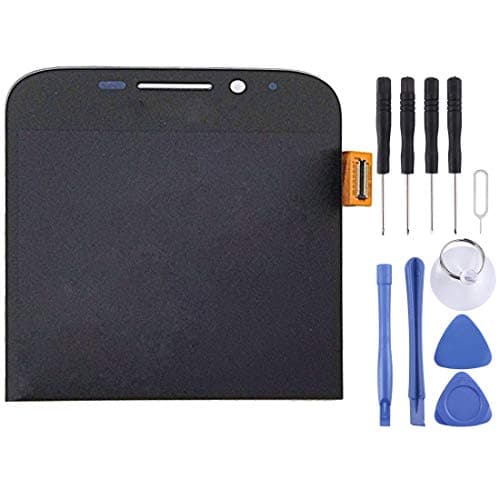 HAIJUN Mobile Phone Replacement Parts LCD Screen and Digitizer Full Assembly for BlackBerry Classic Q20(Black) Flex Cable (Color : Black)