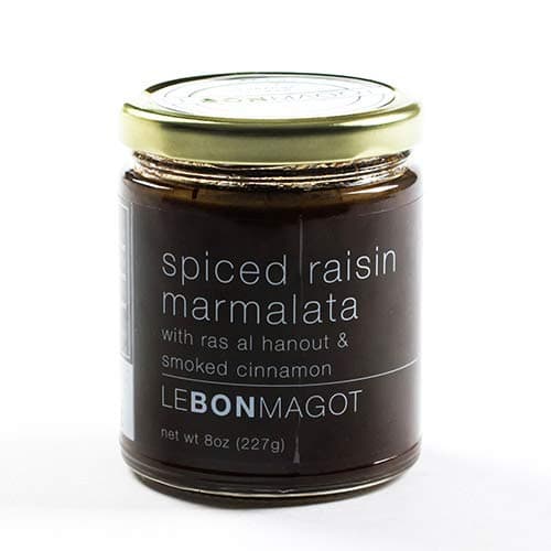 Le Bon Magot Chutney & Marmalata - 8 oz - Spiced raisin marmalata with ras al hanout (8 ounce)