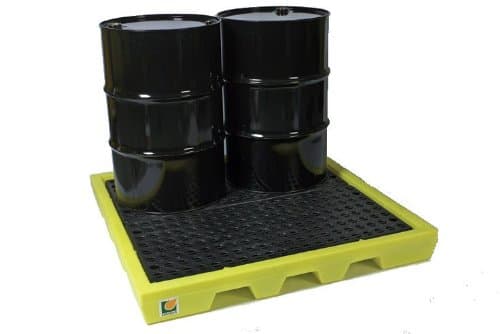 4-drum all weather poly spill pallet 31-1139