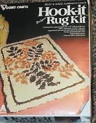 Vogart Hook-it Designer Rug Kit Autumn Leaves Latch Hook Kit 20'' x 27'' Top Quality 100% Monsanto Acrilan Rug Yarn