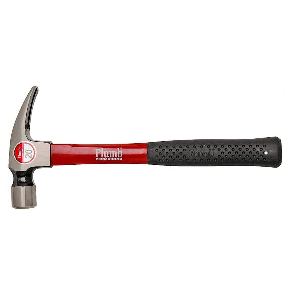 Plumb 20 oz. Regular Rip Claw Hammer with Fiberglass Handle - 11418