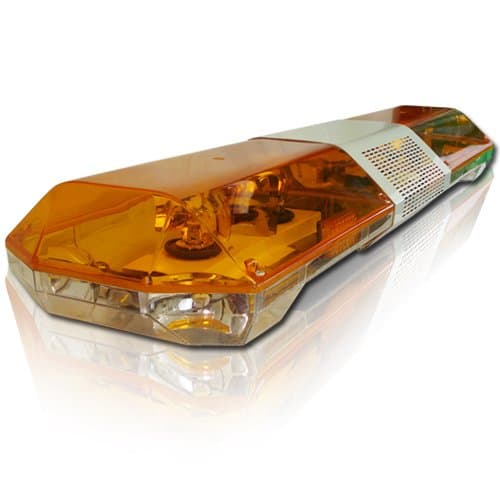 Voltex 48" Amber Halogen Lightbar w/Quad Amber Led Flashers for Traffic Arrow Board Light Control