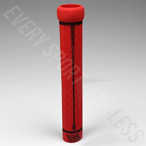 Buttendz Fusion Z Hockey Grip and Butt End - Red with Black Drip by Buttendz