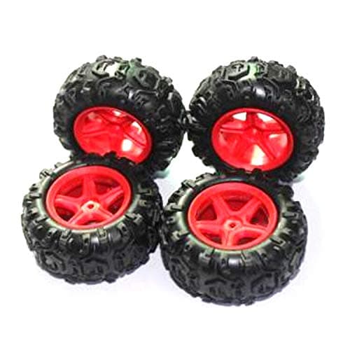 Replacement Part For Subotech BG1510 BG1511 1/24 RC Car Spare Parts Tires 4pcs - (Color: Silver)