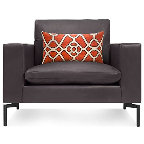 Grouchy Goose Fretwork Lumbar Pillow Cover, Orange