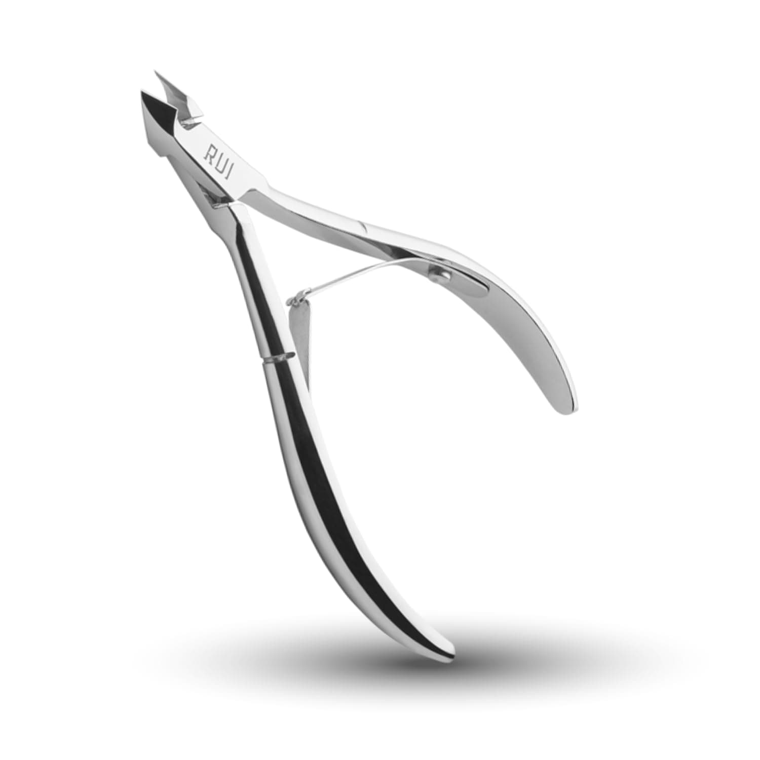 Rui Smiths Professional Carbon Steel Cuticle Nippers for Home Users, French Handle, Double Spring, 6mm Jaw (Full Jaw)